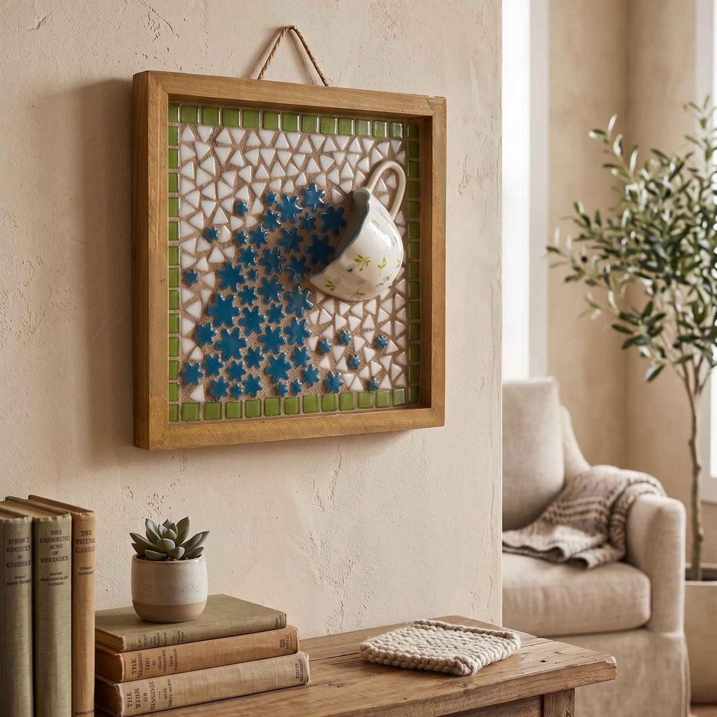 Spilled Tea 3D Mosaic Wall Art