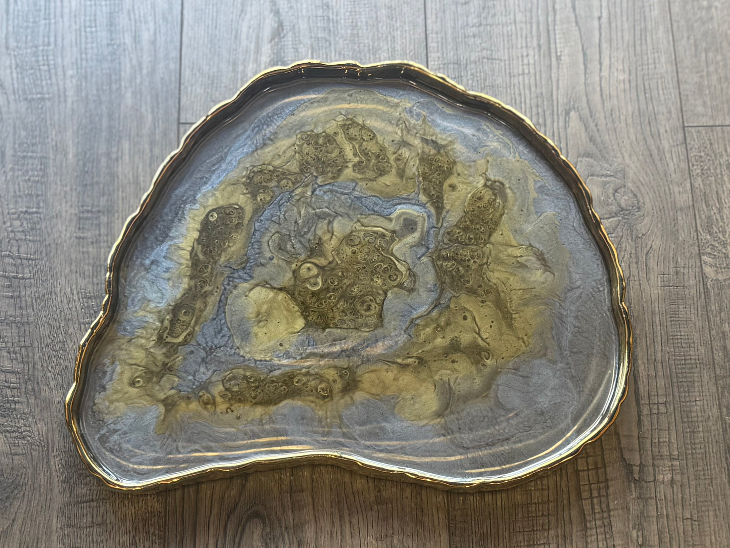 Golden Geode Dish