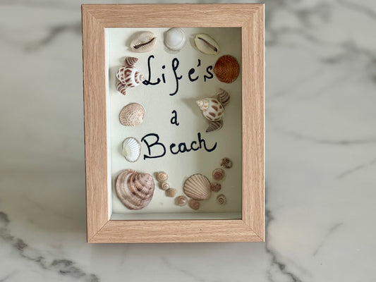 Life is a Beach Seashell Art