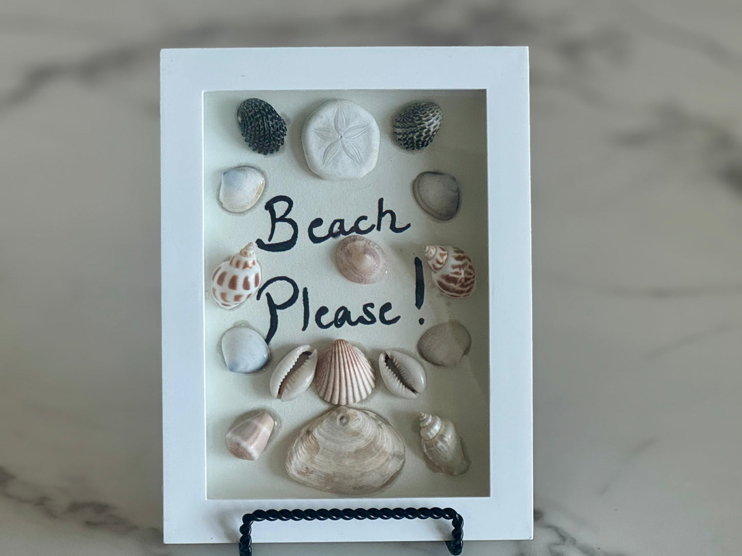 Beach Please Seashell Art