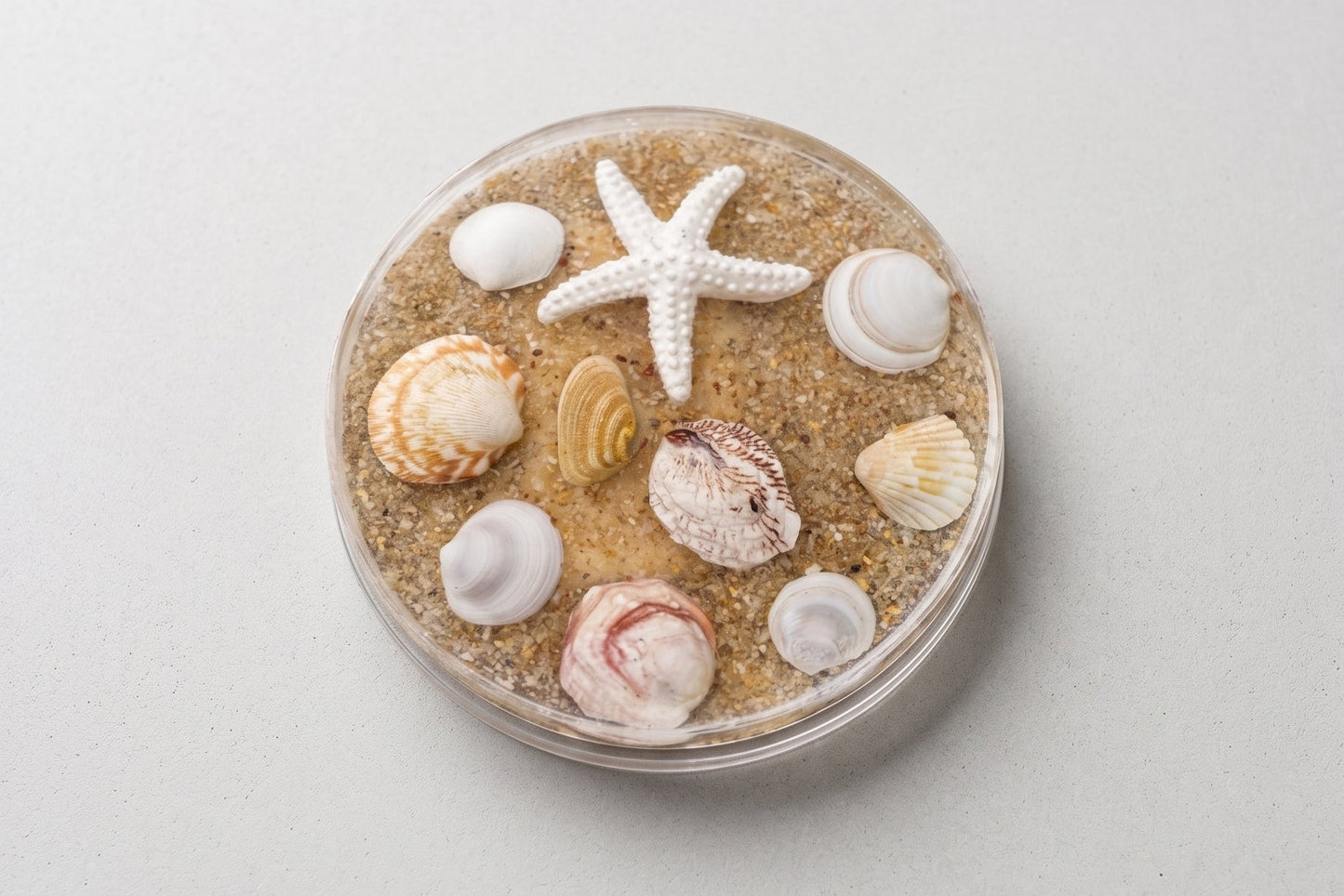 Ocean Floor Resin Coaster Round