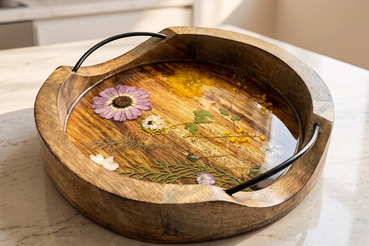 Wildflower Meadow Wooden Serving Tray