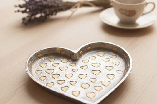 Metal Heart Trinket Dish