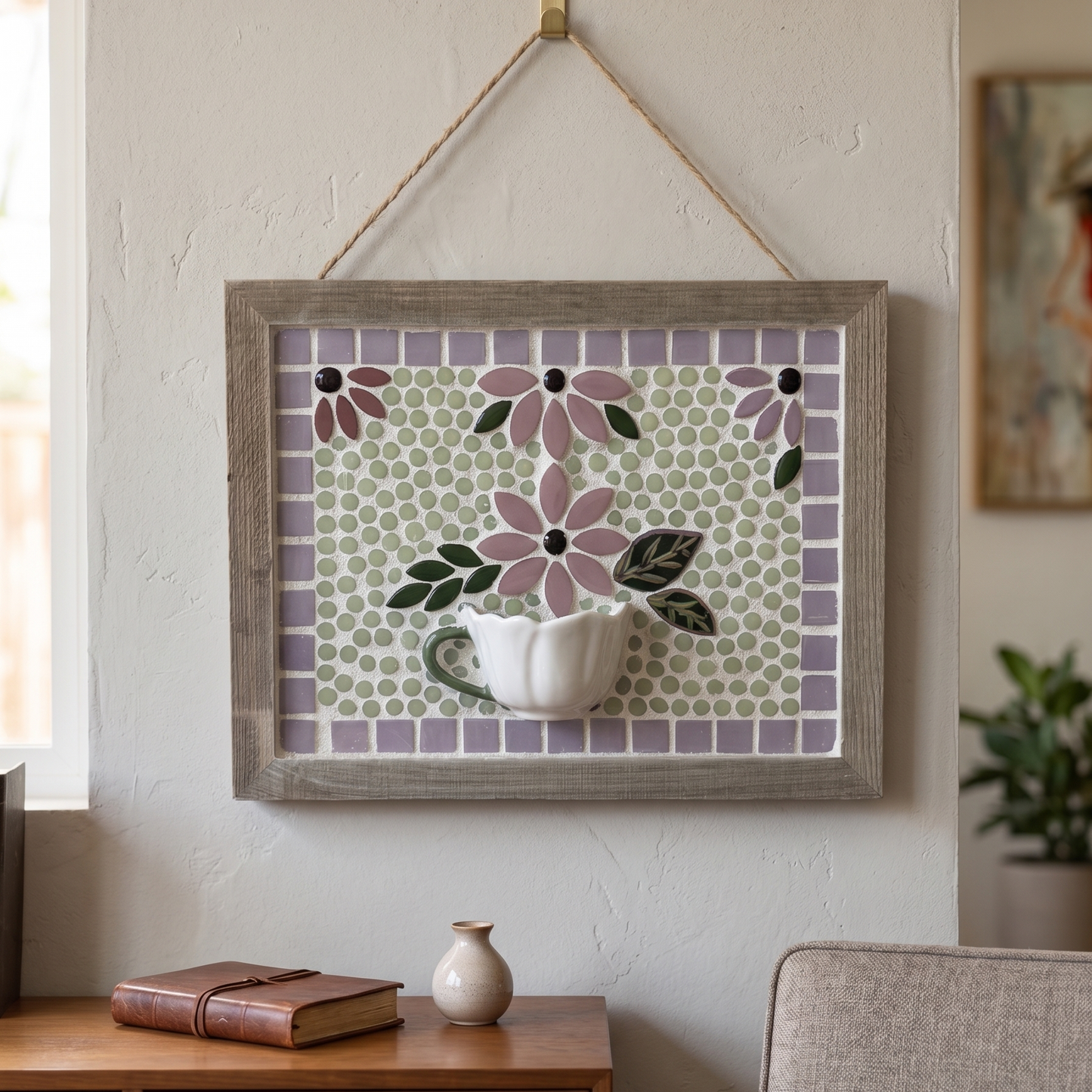 The Meadow Teacup Mosaic Wall Art