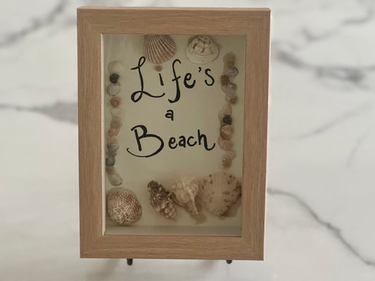 Life is a Beach Seashell Art 1