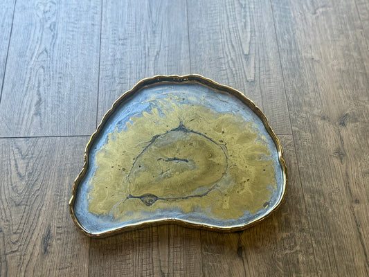 Golden Geode Dish