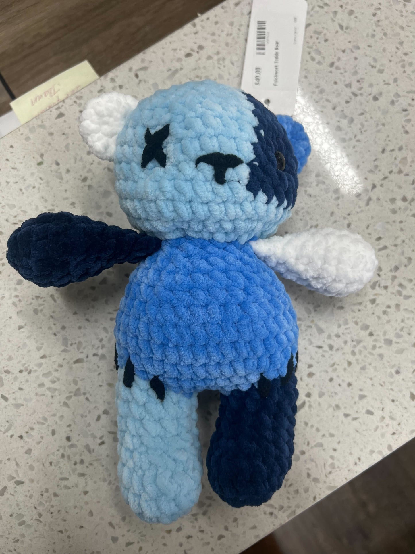 Patchwork Bear Crochet Plush