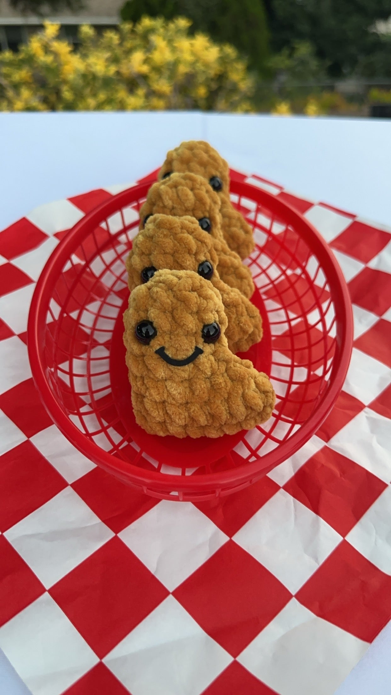 Chicken Nugget Crochet Plush