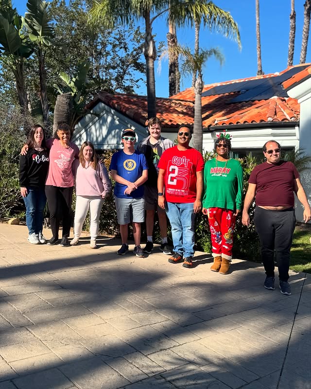 The Blissful Seeds team gathered outside the Poway studio
