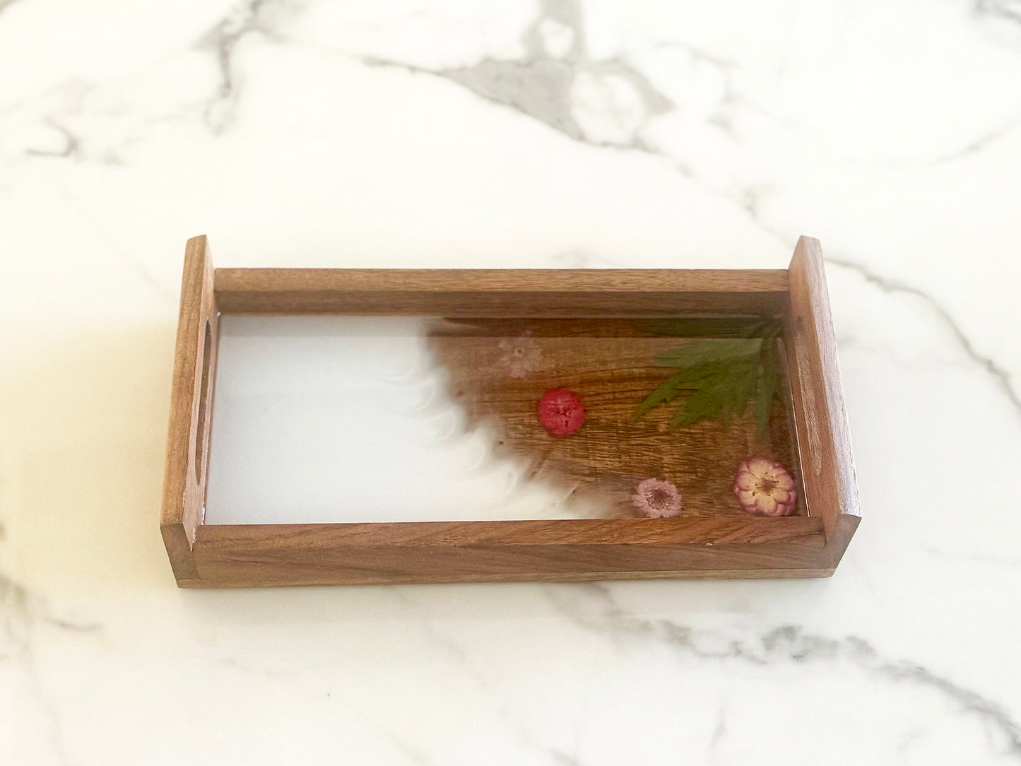 Flower Wooden Trayb with Flowers